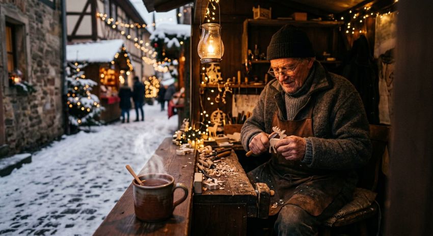De vreugde van onverwachte momenten op kerstmarkten