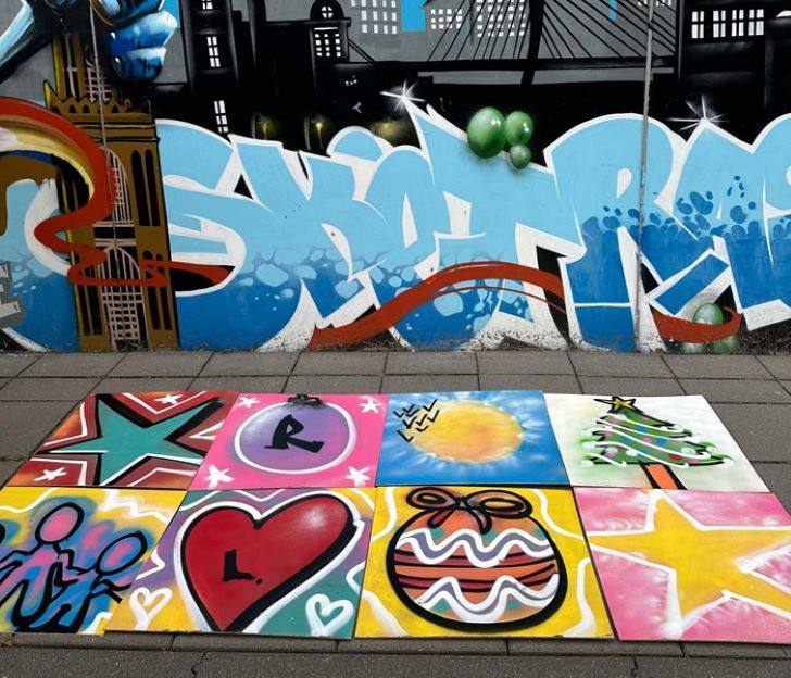 Graffiti Workshop Kerst